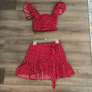 Boutique 2 piece skirted outfit